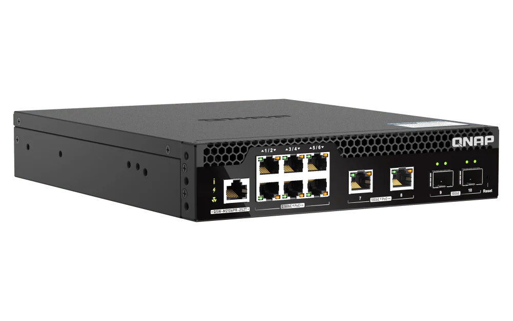 QNAP QSW-M2106PR-2S2T 10-Port 2.5/10GbE POE++ Managed Switch - Image 3