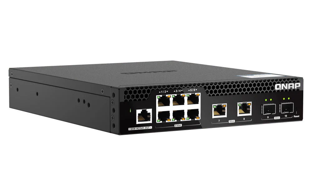 QNAP QSW-M2106R-2S2T 10-Port 2.5/10GbE POE++ Managed Switch - Image 3