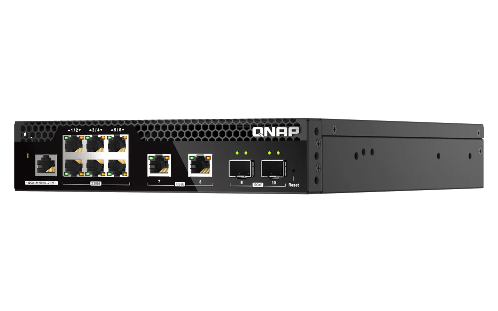 QNAP QSW-M2106R-2S2T 10-Port 2.5/10GbE POE++ Managed Switch - Image 4