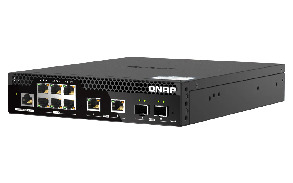 QNAP QSW-M2106R-2S2T 10-Port 2.5/10GbE POE++ Managed Switch - Image 5