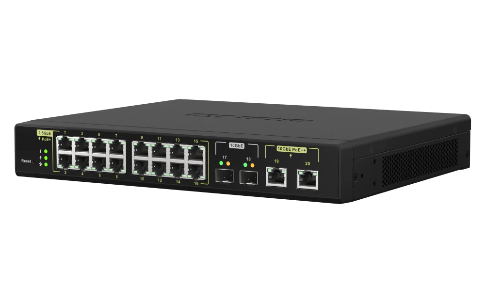 QNAP QSW-M2116P-2T2S 20-Port 2.5/10GbE POE++ Managed Switch - Image 5