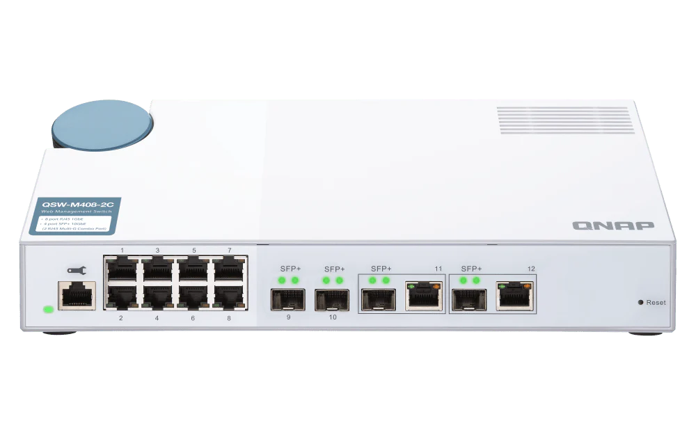 QNAP QSW-M408-2C 12-Port 1/10GbE Managed Switch - Image 2