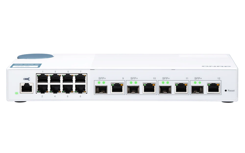QNAP QSW-M408-4C 12-Port 1/10GbE Managed Switch