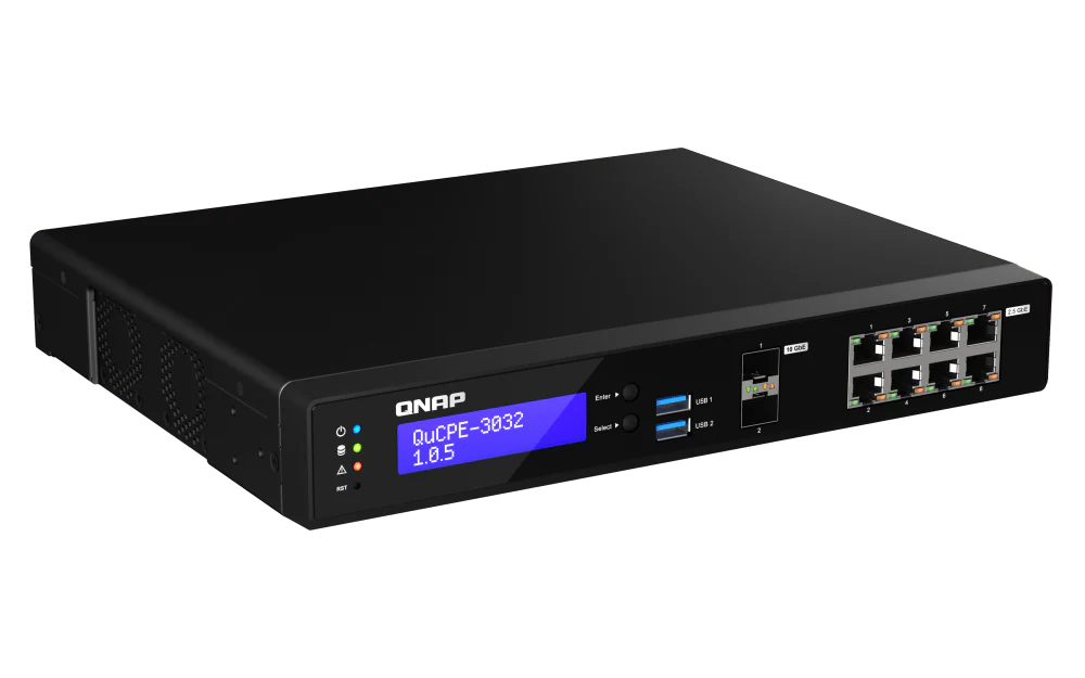 QNAP QuCPE-3032 10-Port 2.5/10Gbe Virtualization Scalable Enterprise Edge Networking Switch - Image 3