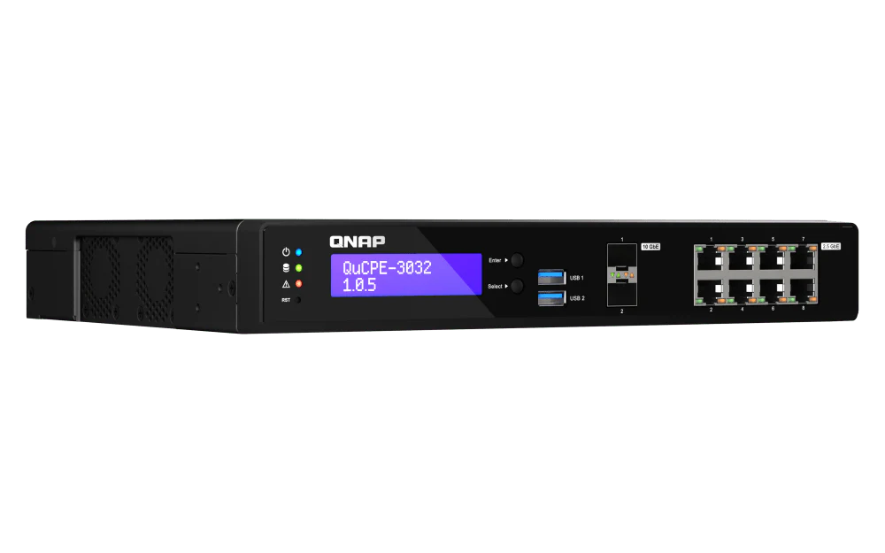 QNAP QuCPE-3032 10-Port 2.5/10Gbe Virtualization Scalable Enterprise Edge Networking Switch - Image 4