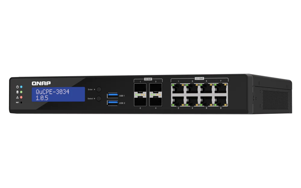QNAP QuCPE-3034 12-Port 2.5/10Gbe Virtualization Scalable Enterprise Edge Networking Switch - Image 5