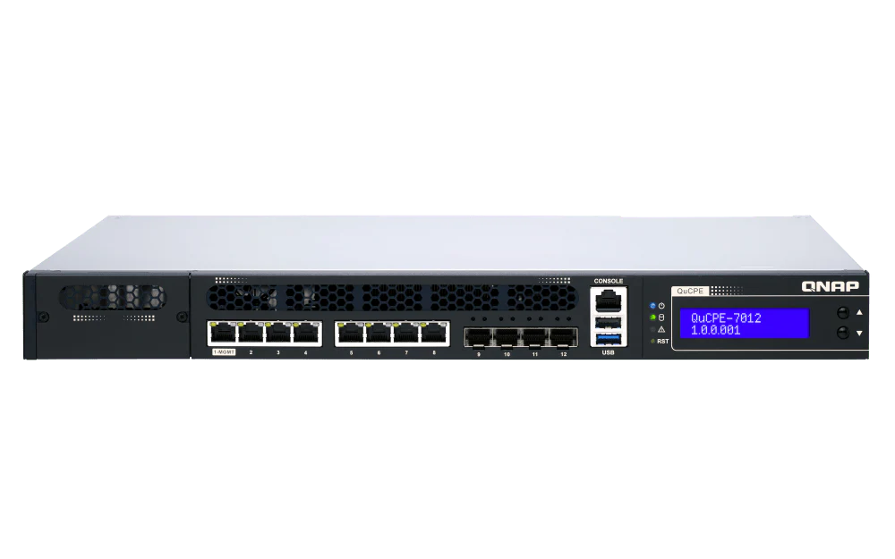 QNAP QuCPE-7012 12-Port 2.5/10Gbe Virtualization Scalable Enterprise Edge Networking Switch