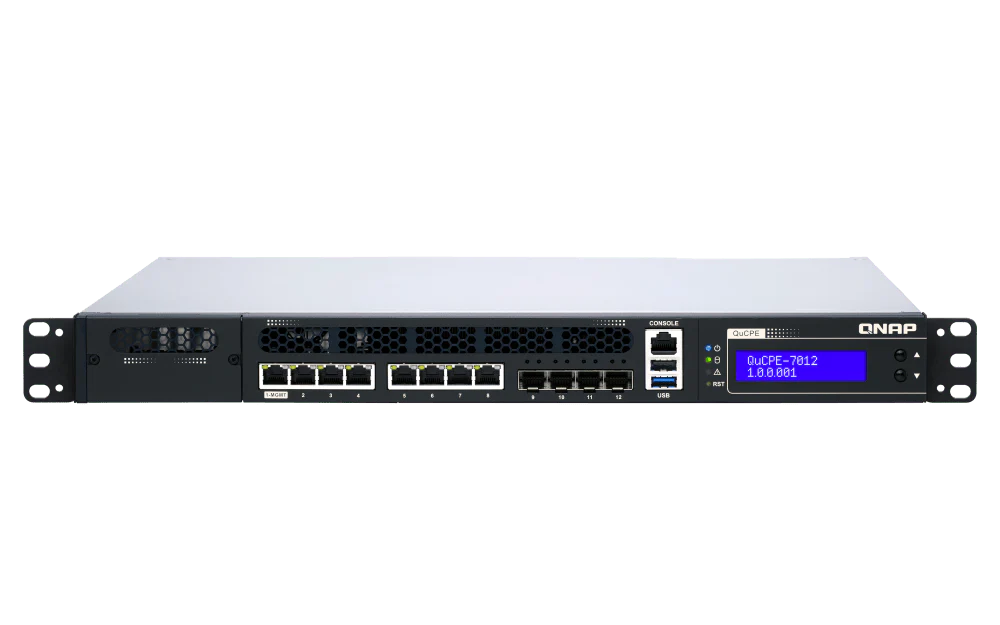 QNAP QuCPE-7012 12-Port 2.5/10Gbe Virtualization Scalable Enterprise Edge Networking Switch - Image 2