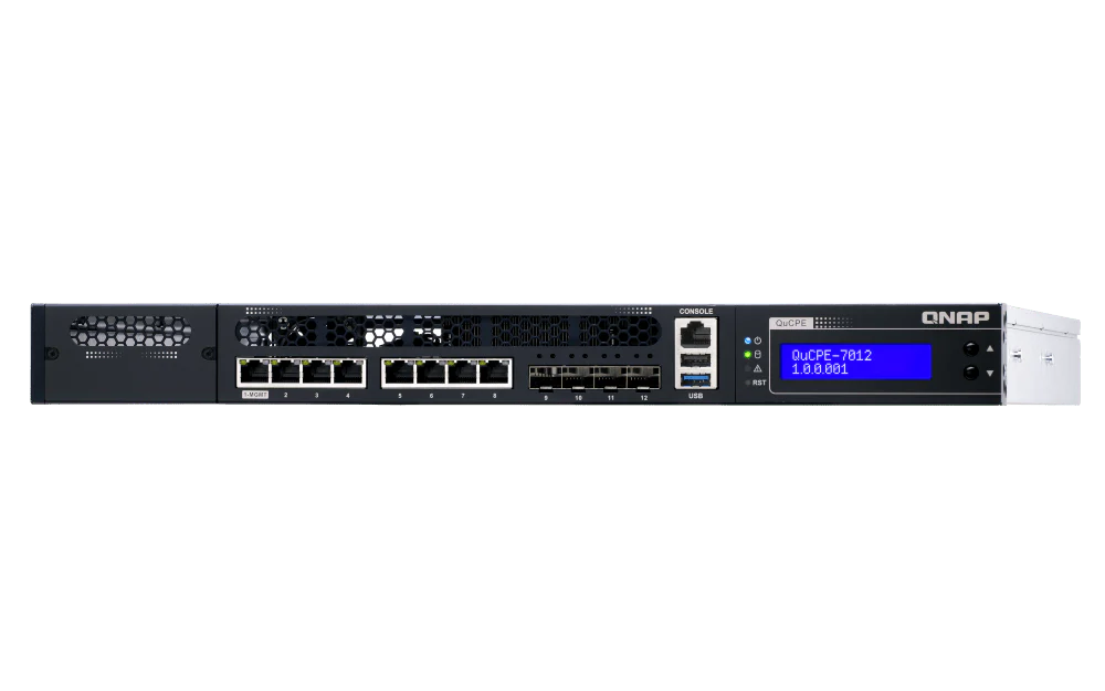QNAP QuCPE-7012 12-Port 2.5/10Gbe Virtualization Scalable Enterprise Edge Networking Switch - Image 6