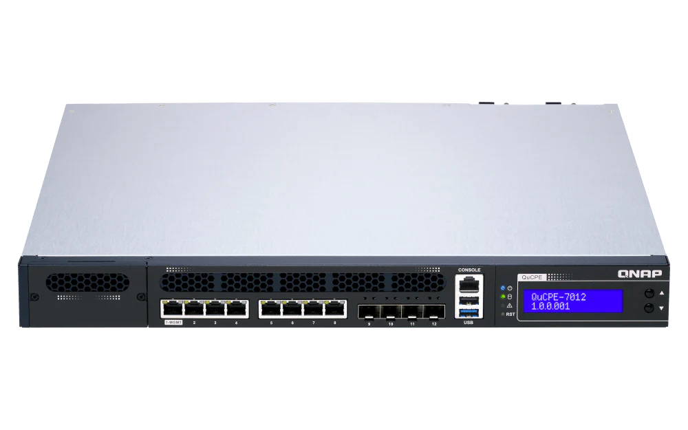 QNAP QuCPE-7012 12-Port 2.5/10Gbe Virtualization Scalable Enterprise Edge Networking Switch - Image 7