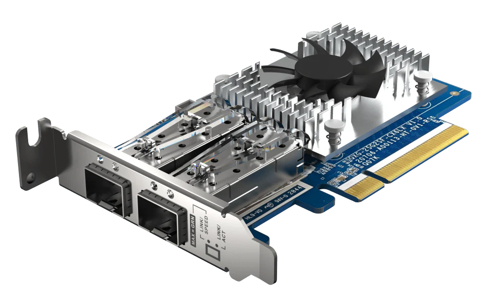 QNAP QXG-25G2SF-CX6 Dual-Port 25GbE Network Card - Image 4