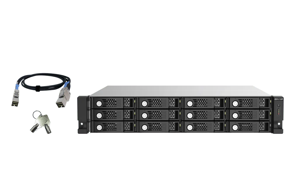 QNAP TL-R1220Sep-RP 12-Bay Rackmount SAS/SATA Expansion - Image 3