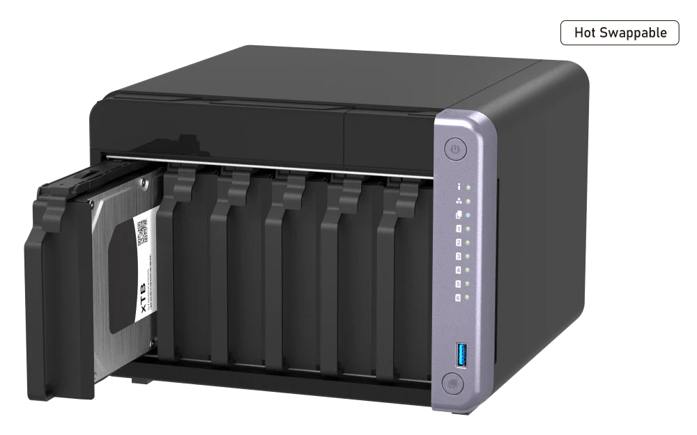 QNAP TS-632X 6-Bay 2.5GbE/10GbE Tower NAS - Image 7