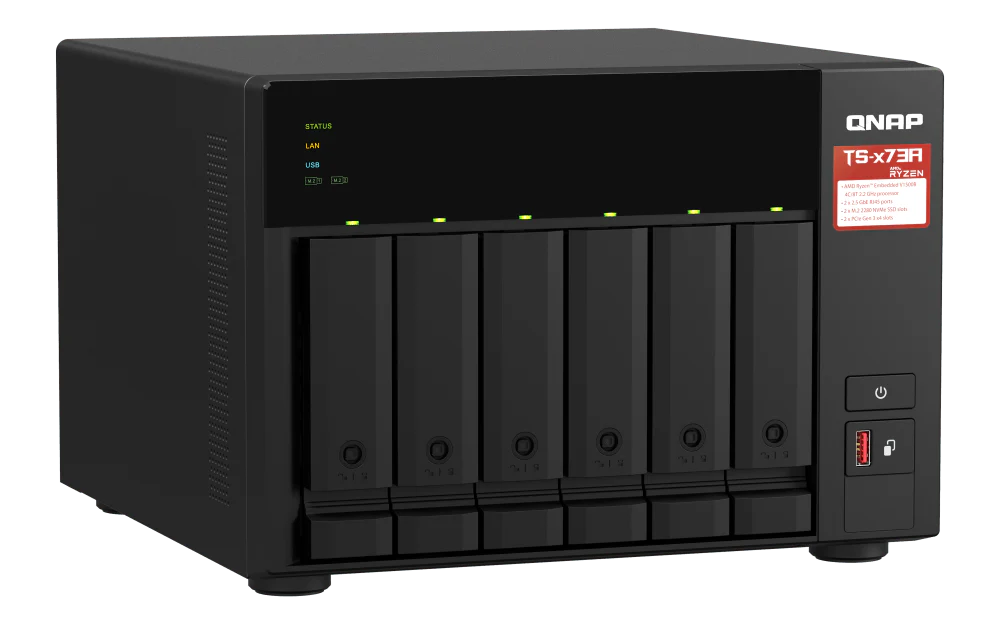 QNAP TS-673A TS-x73A Series 6-Bay Tower NAS - Image 3