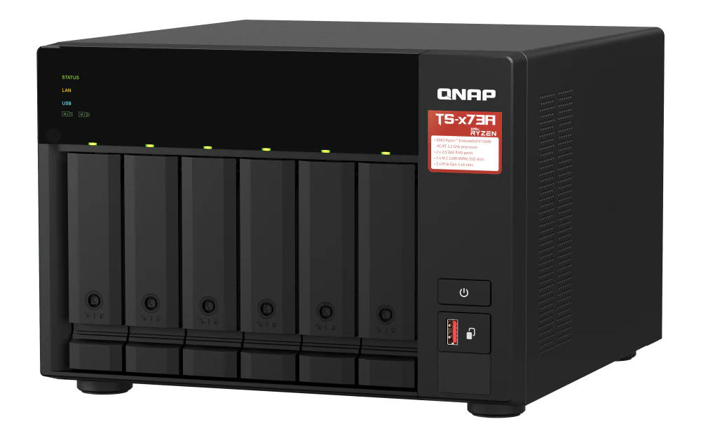 QNAP TS-673A TS-x73A Series 6-Bay Tower NAS - Image 4