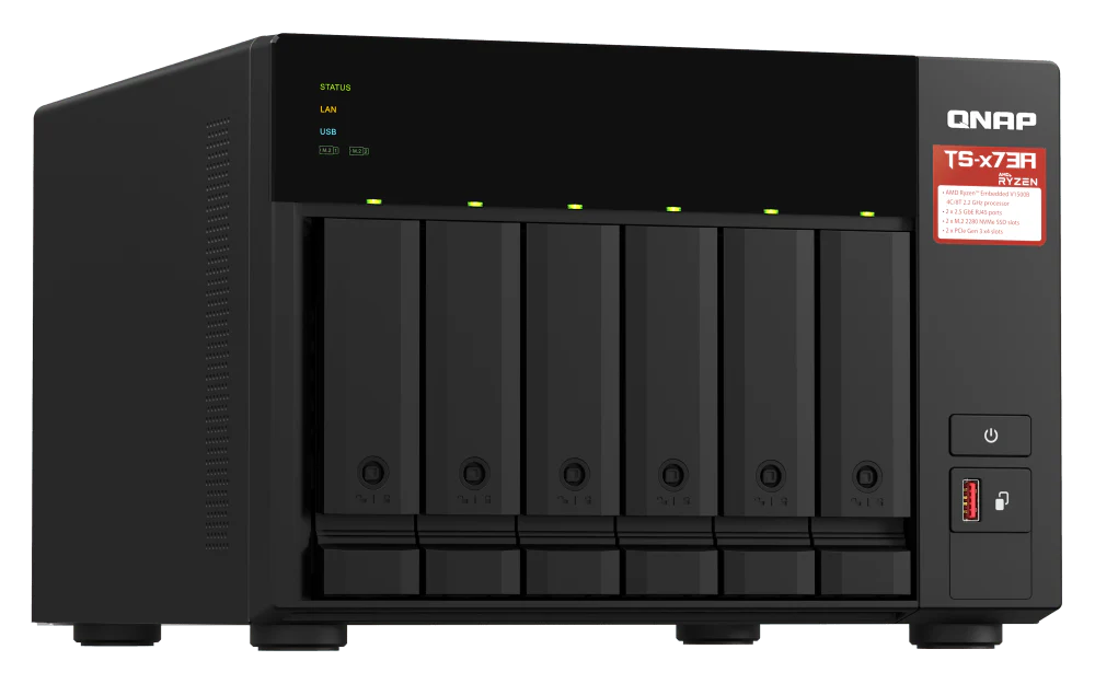 QNAP TS-673A TS-x73A Series 6-Bay Tower NAS - Image 5