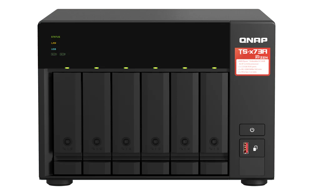 QNAP TS-673A TS-x73A Series 6-Bay Tower NAS - Image 6