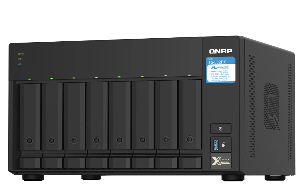 QNAP TS-832PX 8-Bay Tower NAS