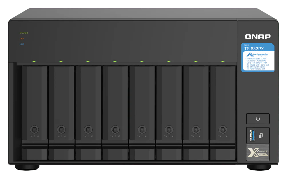 QNAP TS-832PX 8-Bay Tower NAS - Image 3