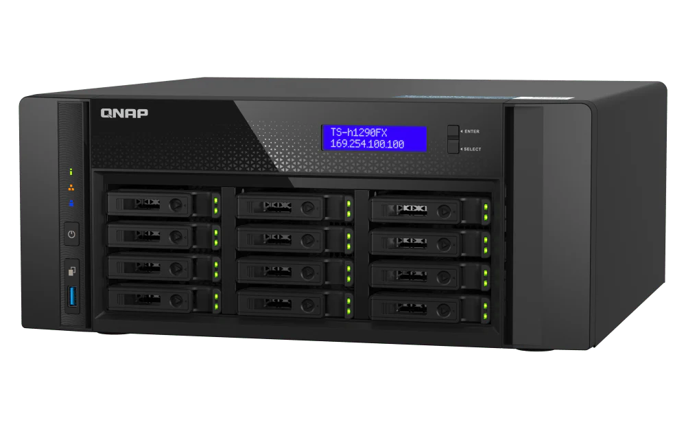 QNAP TS-h1290FX 12-Bay NVMe/SATA All-Flash Tower NAS - Image 5