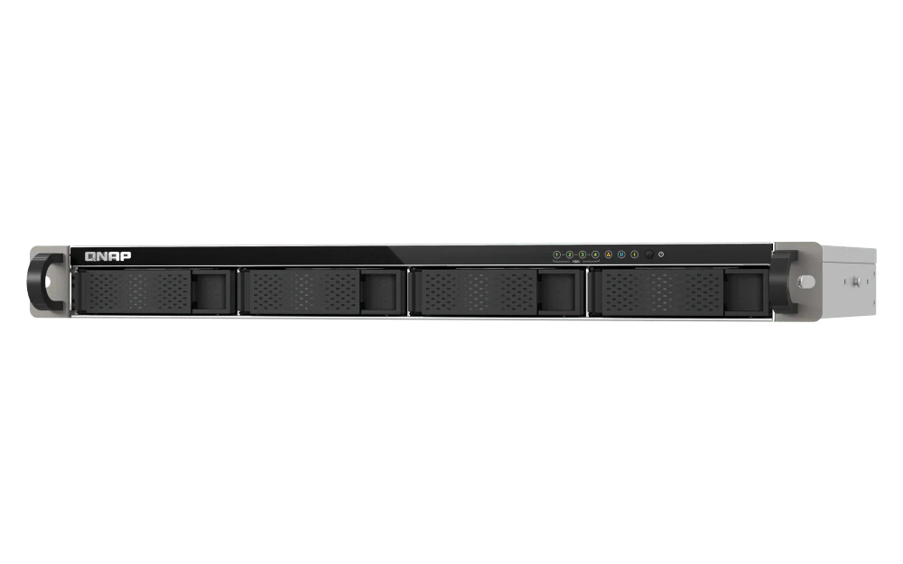 QNAP TS-h433eU 4-Bay Compact 1U Short-Depth Rackmount NAS