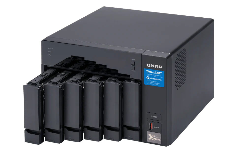 QNAP TVS-672XT 6-Bay Thunderbolt Tower NAS - Image 3