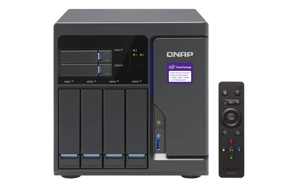 QNAP TVS-682 6-Bay NVMe SSD HDD HDMI Tower NAS