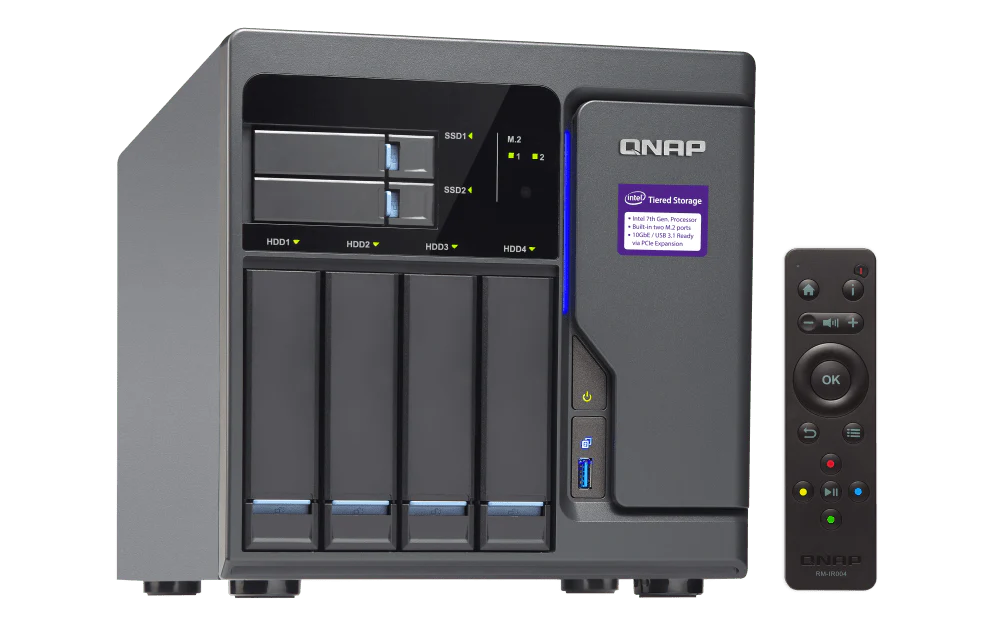 QNAP TVS-682 6-Bay NVMe SSD HDD HDMI Tower NAS - Image 4