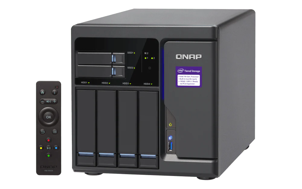 QNAP TVS-682 6-Bay NVMe SSD HDD HDMI Tower NAS - Image 8