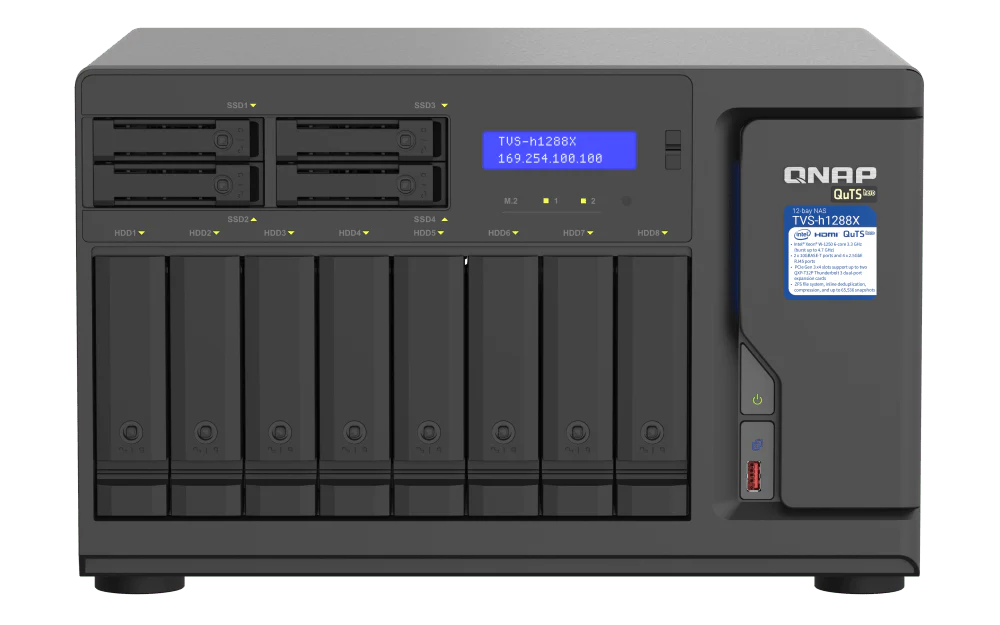QNAP TVS-h1288X 12-Bay Tower NAS - Image 2
