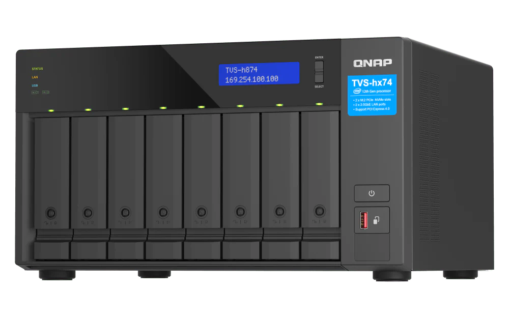 QNAP TVS-h874 8-Bay 2.5G/10G Tower NAS