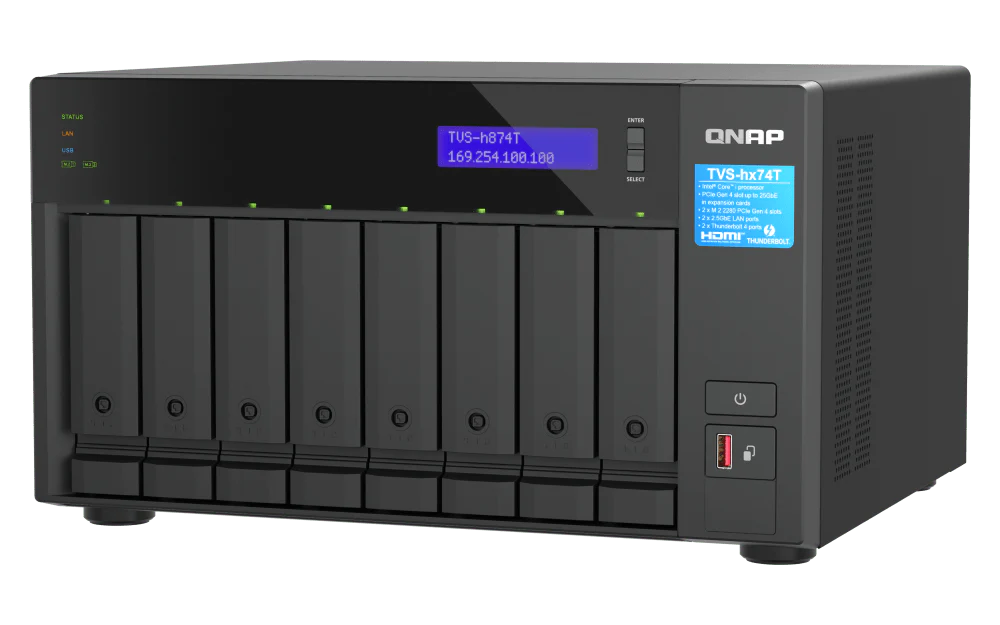 QNAP TVS-h874T 8-Bay Thunderbolt Tower NAS - Image 4