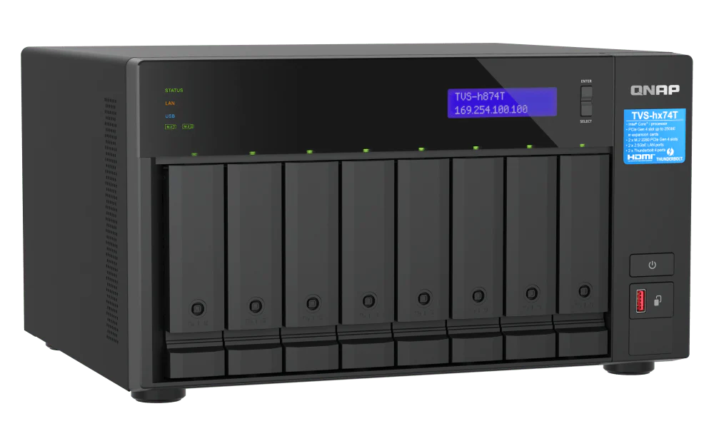 QNAP TVS-h874T 8-Bay Thunderbolt Tower NAS - Image 5