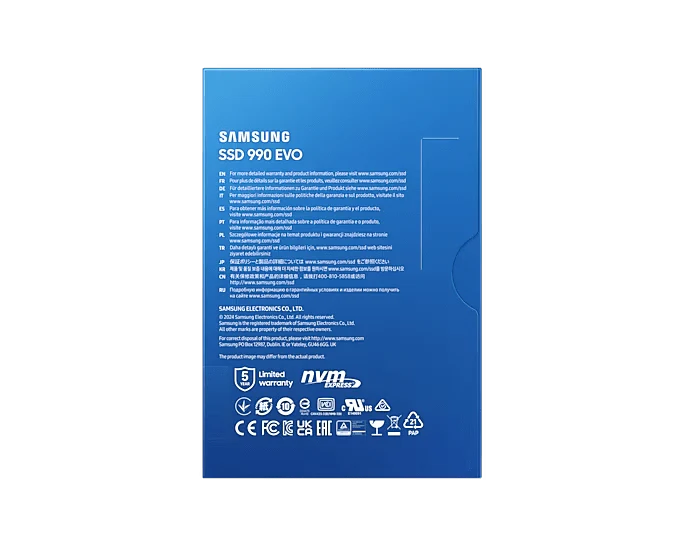 Samsung 990 EVO PCIe 4.0 NVMe M.2 SSD - Image 4