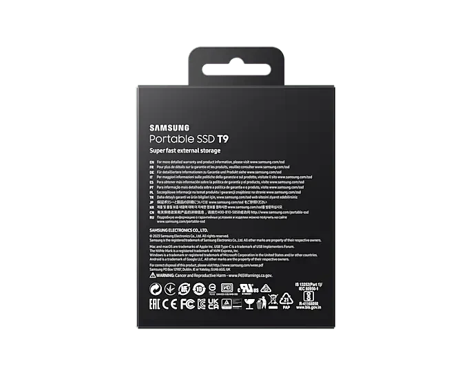 Samsung Portable SSD T9 USB 3.2 Gen 2x2 - Image 10