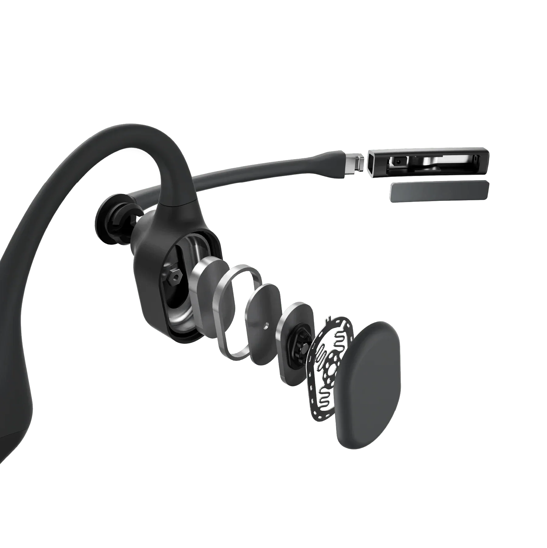 Shokz OpenComm2 UC Office Open Ear Bone Conduction Wireless Headsets - Image 3