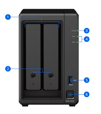Synology DVA1622 2-Bay Deep Learning Tower NVR - Image 11
