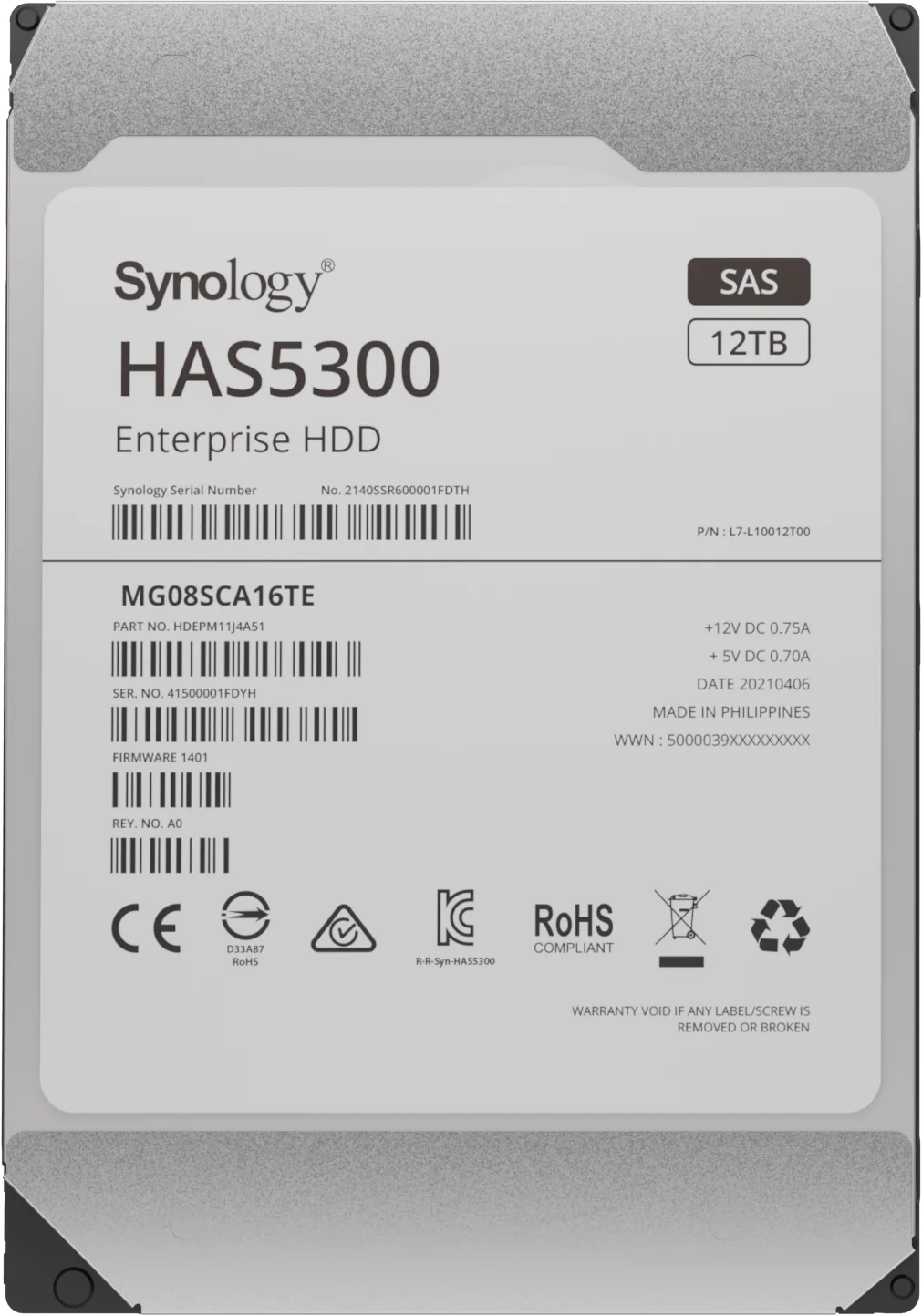 Synology HAS5300 HAS5310 Enterprise Series 3.5" SAS HDD - Image 3