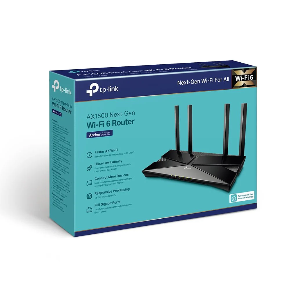 TP-Link Archer AX10 AX1500 Wi-Fi 6 Router - Image 7