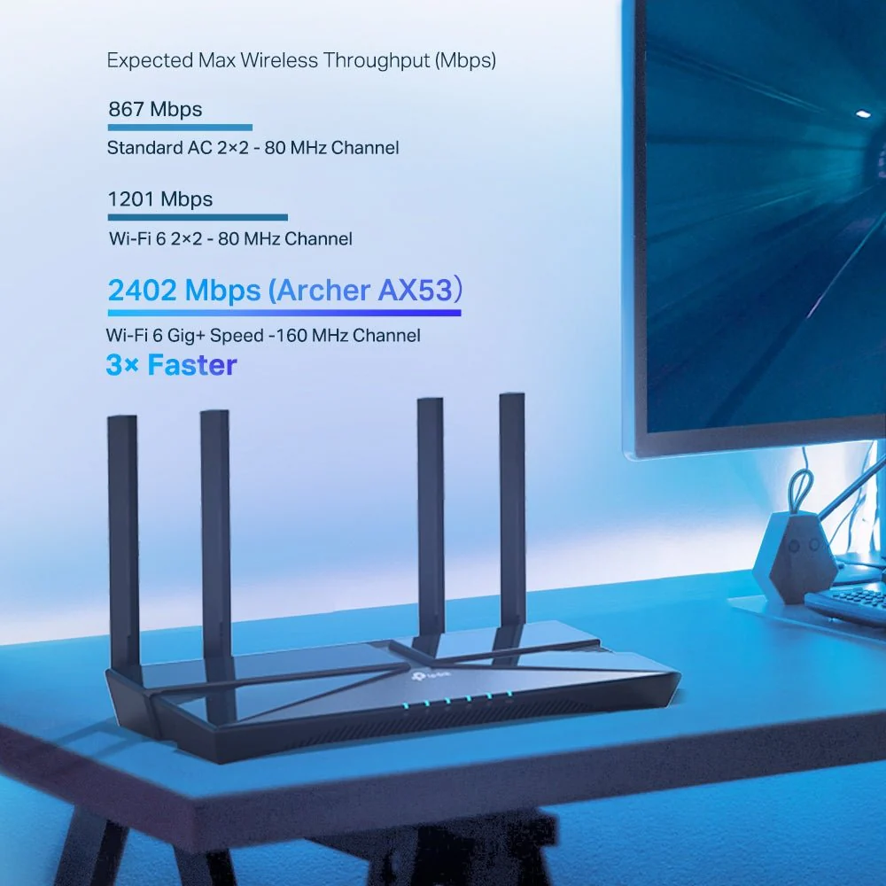 TP-Link Archer AX53 AX3000 Dual Band Gigabit Wi-Fi 6 Router - Image 4