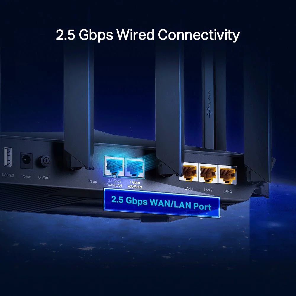 TP-Link Archer AX90 AX6600 Tri-Band Gigabit Wi-Fi 6 Router - Image 8