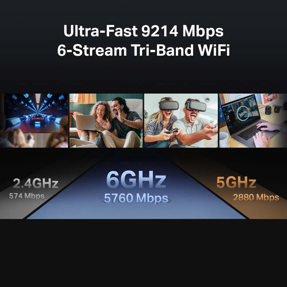 TP-Link Archer BE550 BE9300 Tri-Band Wi-Fi 7 Router - Image 6