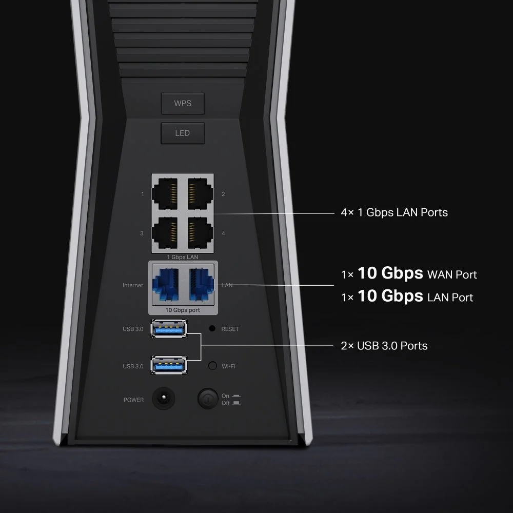 TP-Link Archer BE805 BE19000 Tri-Band Wi-Fi 7 Router - Image 3