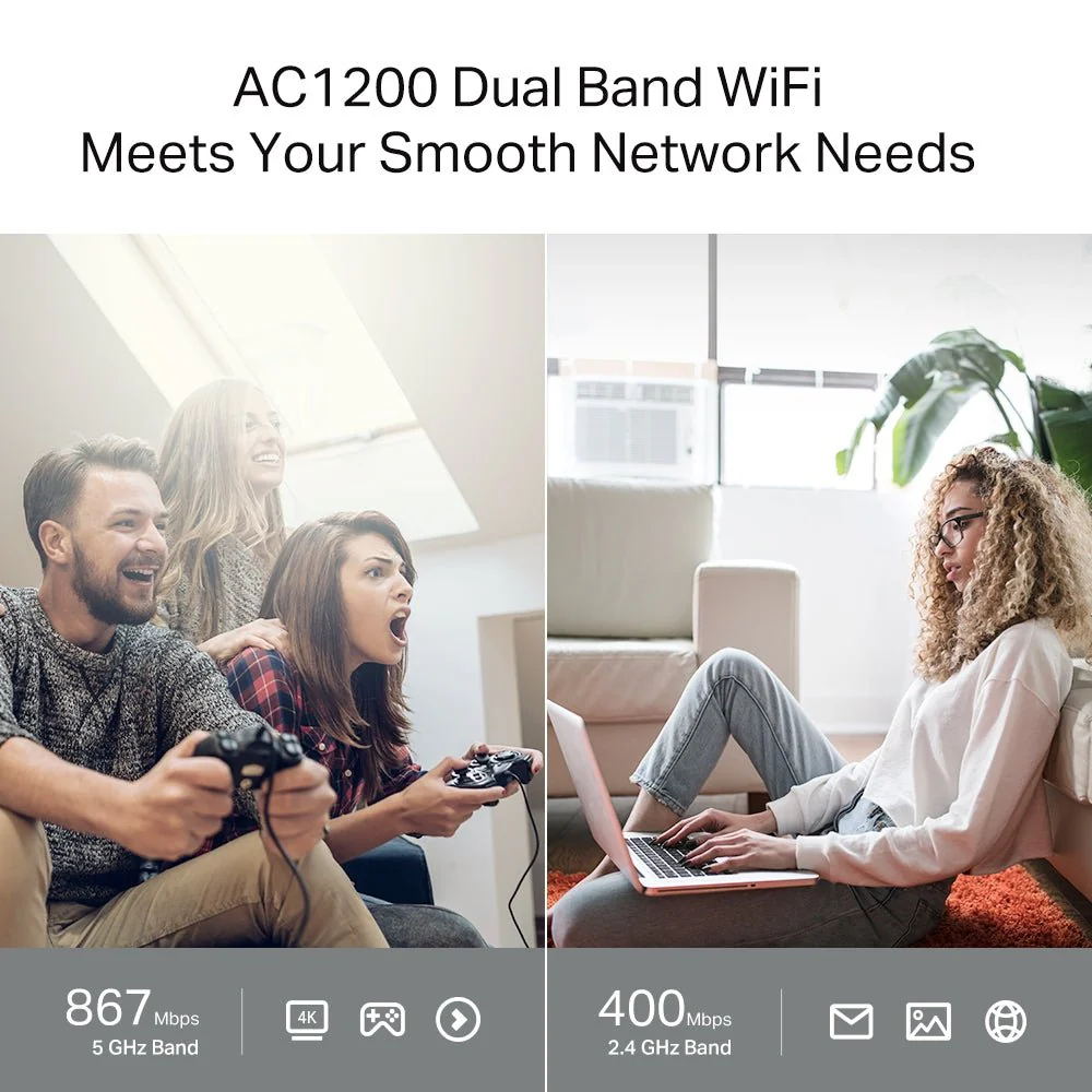 TP-Link Archer C64 AC1200 Wireless MU-MIMO WiFi Router - Image 4