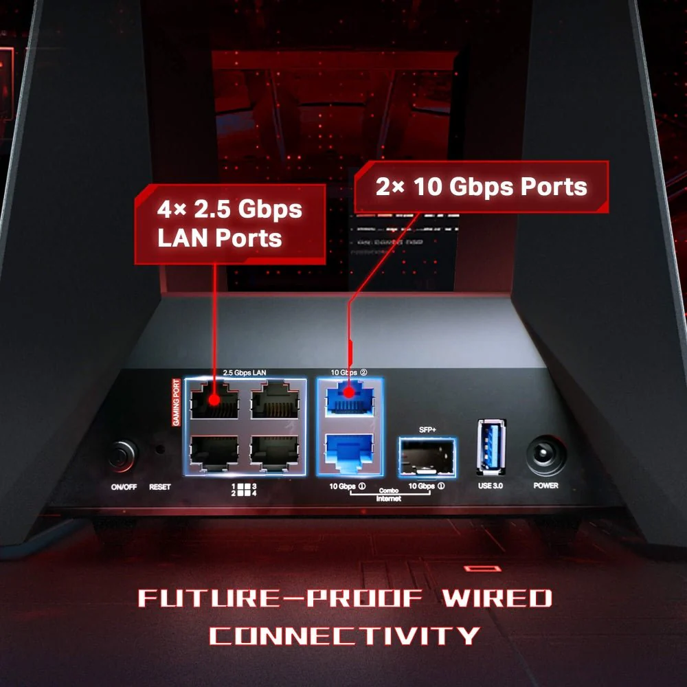 TP-Link Archer GE800 BE19000 Tri-Band Wi-Fi 7 Gaming Router - Image 6