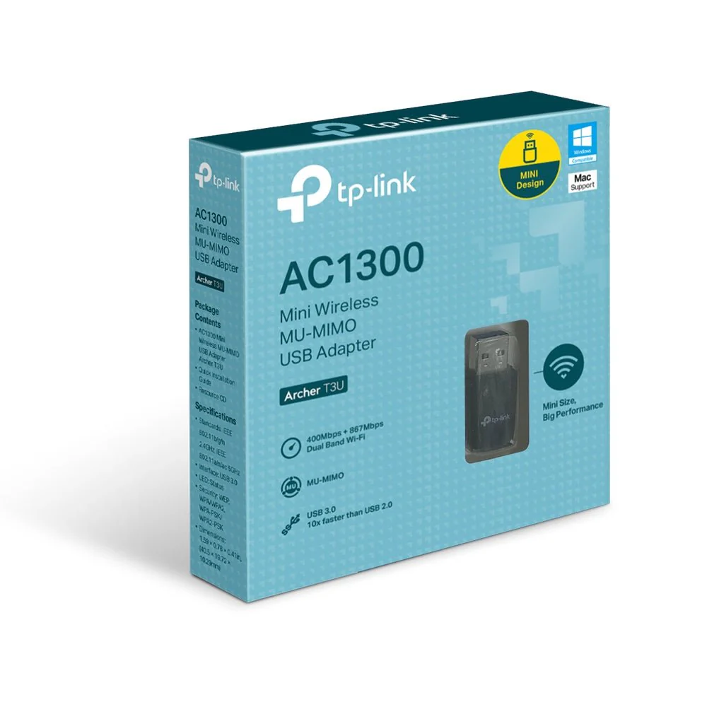 TP-Link Archer T3U AC1300 Mini Wireless MU-MIMO USB Adapter - Image 4