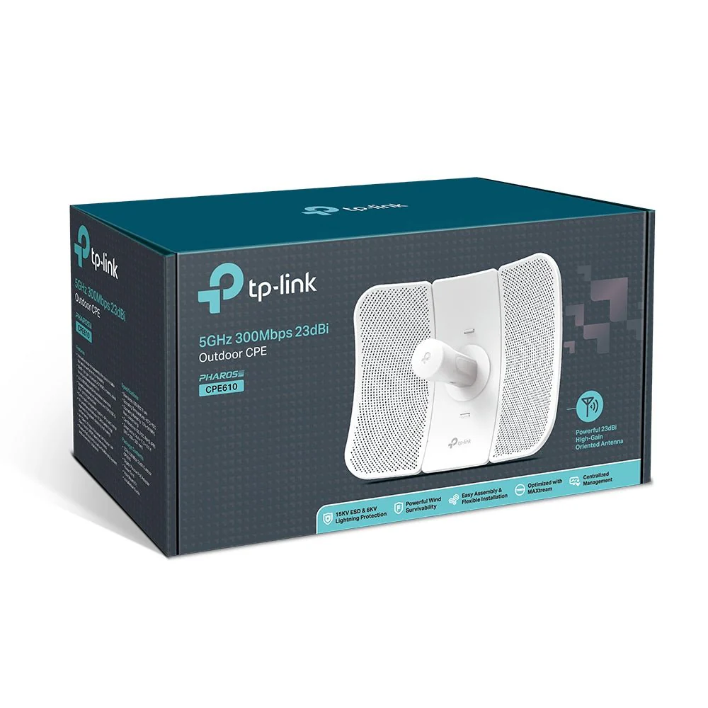 TP-Link CPE610 5GHz 300Mbps 23dBi Pharos Outdoor CPE Point to Point Long-Range WiFi - Image 4
