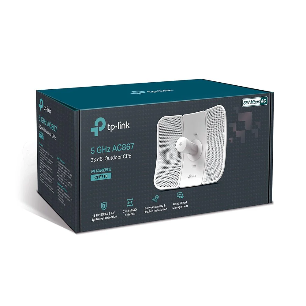 TP-Link CPE710 5GHz AC 867Mbps 23dBi Pharos Outdoor CPE Point to Point Long-Range WiFi - Image 5