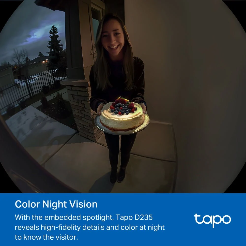 TP-Link D235 Tapo Smart AI Video Doorbell 2K 5MP Camera - Image 6