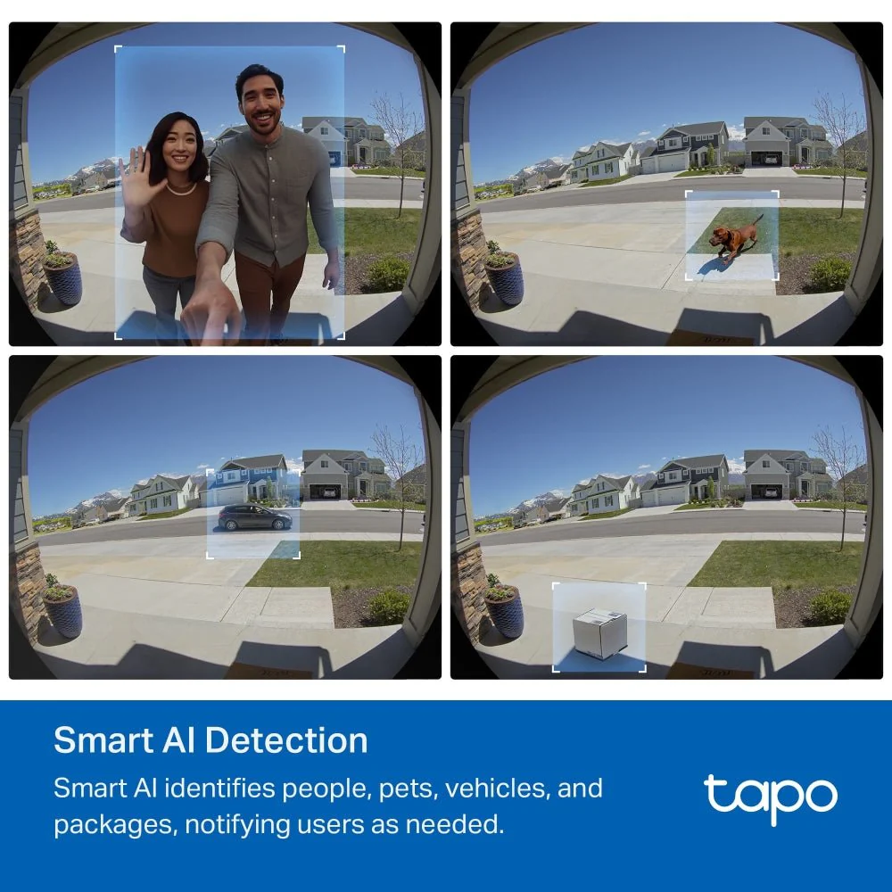 TP-Link D235 Tapo Smart AI Video Doorbell 2K 5MP Camera - Image 7